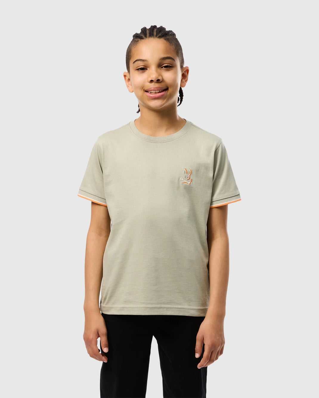 Tees Psycho Bunny Kayden Fashion Tee Seagrass Enfant | PXI-37041414